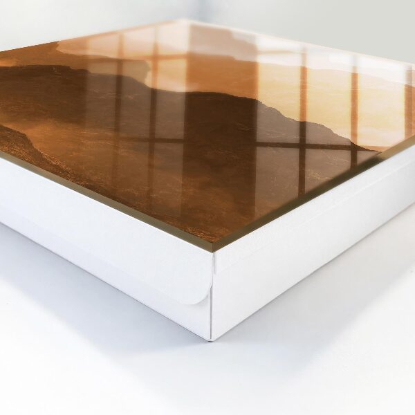Caja para llaves con diseño de panorama de montaña