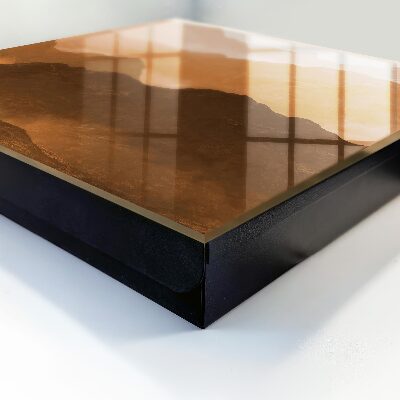 Caja para llaves con diseño de panorama de montaña