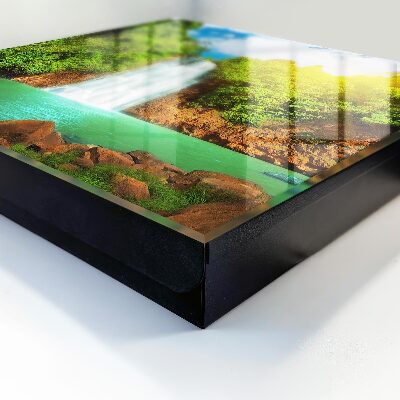 Armario para colgar llaves con diseño de cascada tropical