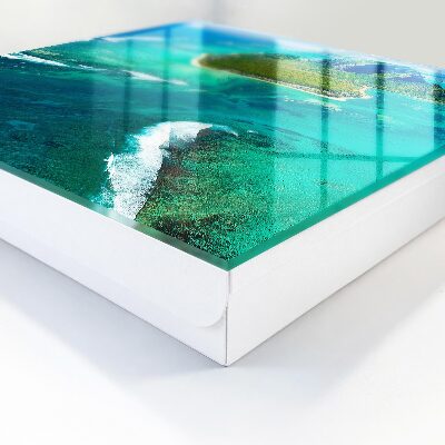 Armario para llaves con diseño de paraíso tropical