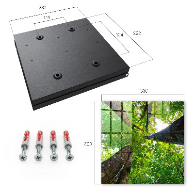 Caja para llaves diseño cielo del bosque