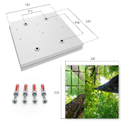 Caja para llaves diseño cielo del bosque