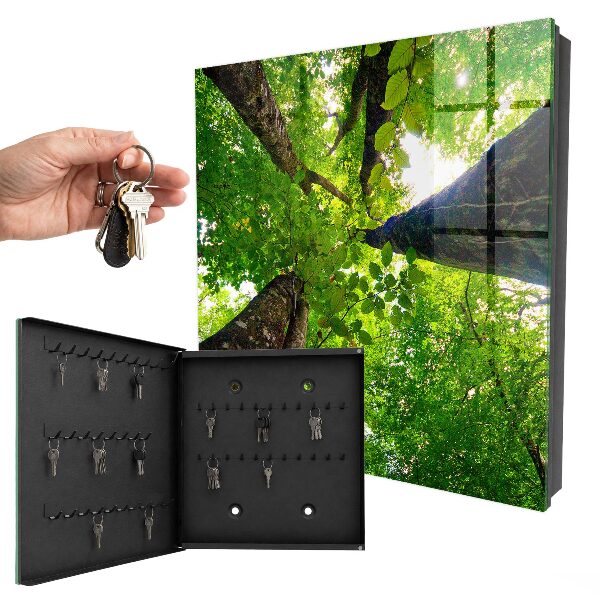 Caja para llaves diseño cielo del bosque