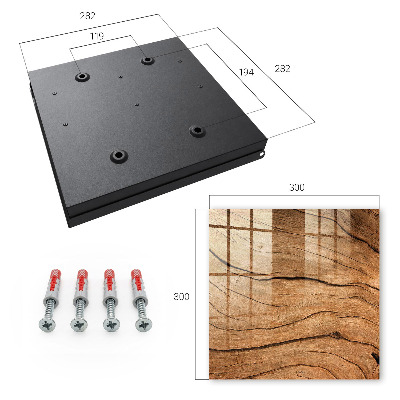 Armario para llaves con textura de madera