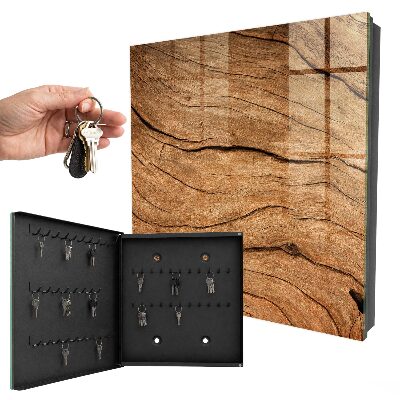 Armario para llaves con textura de madera
