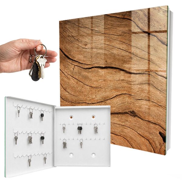 Armario para llaves con textura de madera