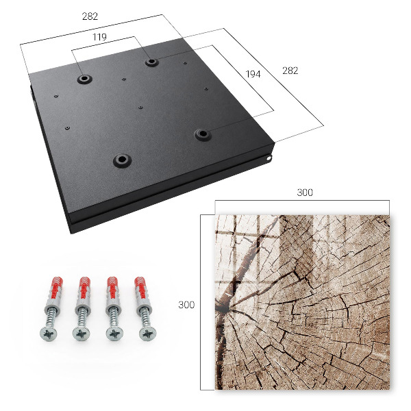 Armario para llaves de estructura de madera