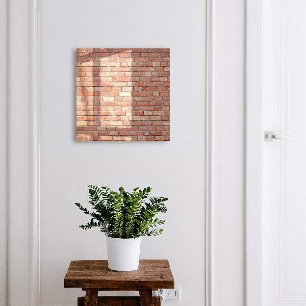 Caja para llaves con diseño de muro de ladrillo