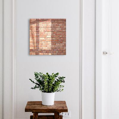 Caja para llaves con diseño de muro de ladrillo