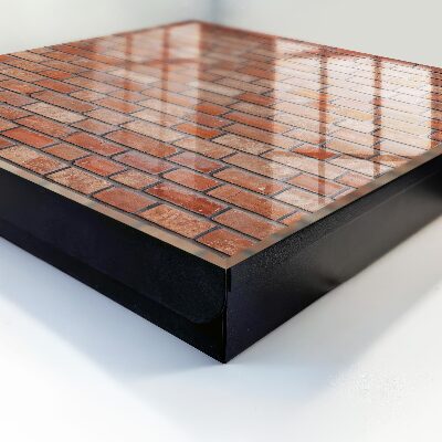 Caja para llaves con diseño de muro de ladrillo