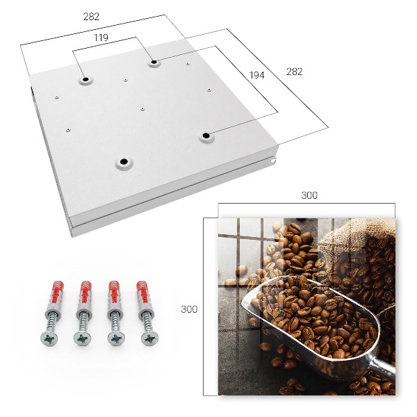 Granos de café caja para llaves