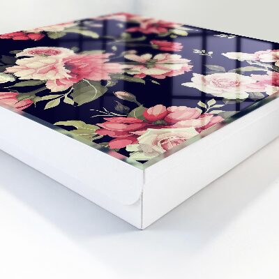 Armario para llaves con diseño de flores románticas