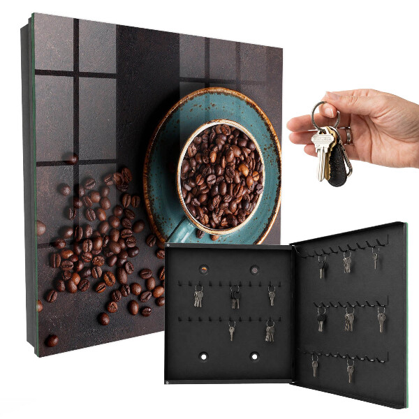 Caja para llaves de granos de café