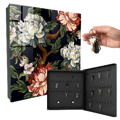 Armario para llaves con diseño de flores de la naturaleza