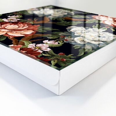 Armario para llaves con diseño de flores de la naturaleza