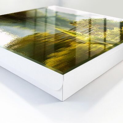 Caja para llaves diseño de paisaje verde
