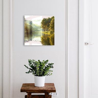 Caja para llaves diseño de paisaje verde