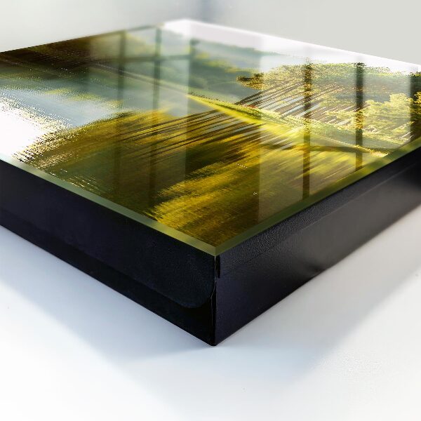 Caja para llaves diseño de paisaje verde