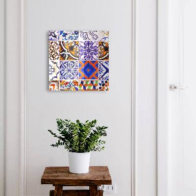 Armario para llaves con diseño de azulejos coloridos