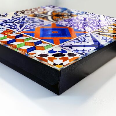 Armario para llaves con diseño de azulejos coloridos