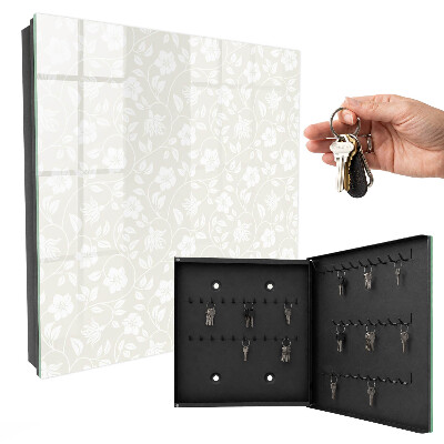 Caja para llaves con estampado floral