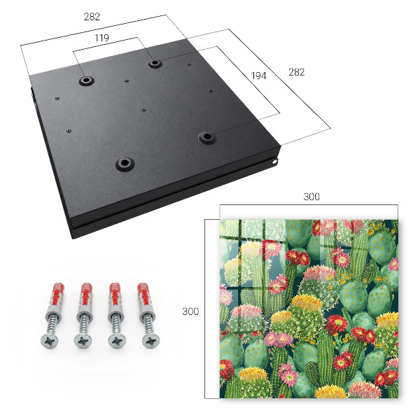 Armario para llaves diseño jardín colorido