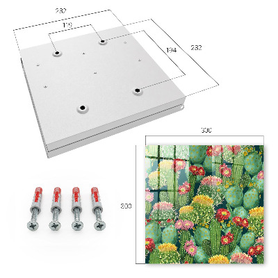 Armario para llaves diseño jardín colorido
