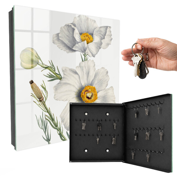 Armario para llaves con diseño de flores de la naturaleza