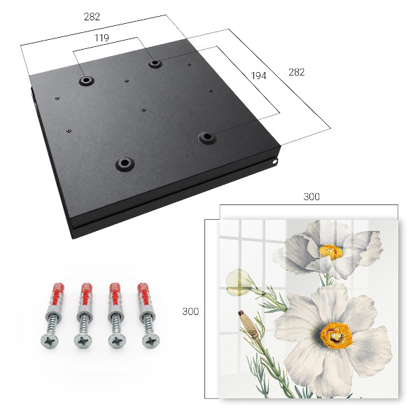 Armario para llaves con diseño de flores de la naturaleza