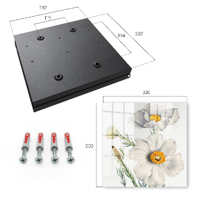 Armario para llaves con diseño de flores de la naturaleza