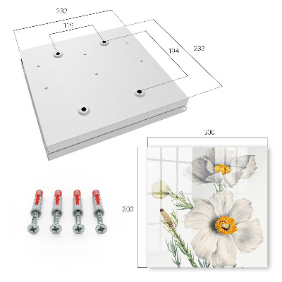 Armario para llaves con diseño de flores de la naturaleza