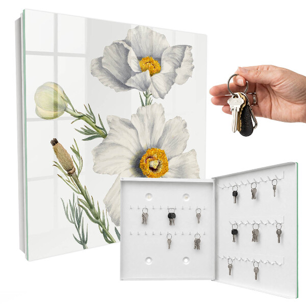 Armario para llaves con diseño de flores de la naturaleza