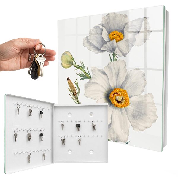 Armario para llaves con diseño de flores de la naturaleza
