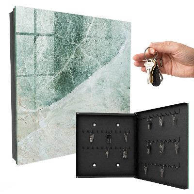 Caja para llaves con diseño de mármol