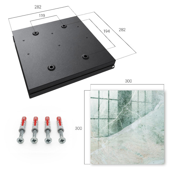 Caja para llaves con diseño de mármol
