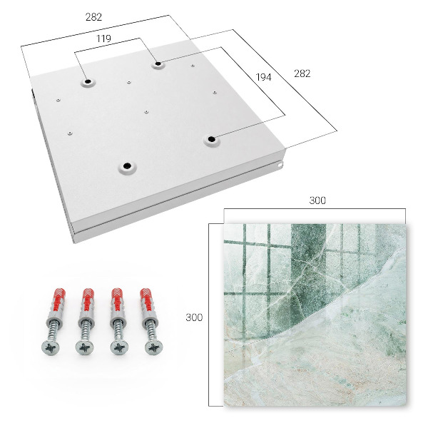 Caja para llaves con diseño de mármol