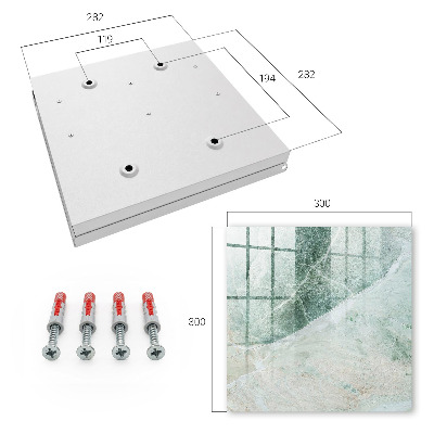 Caja para llaves con diseño de mármol