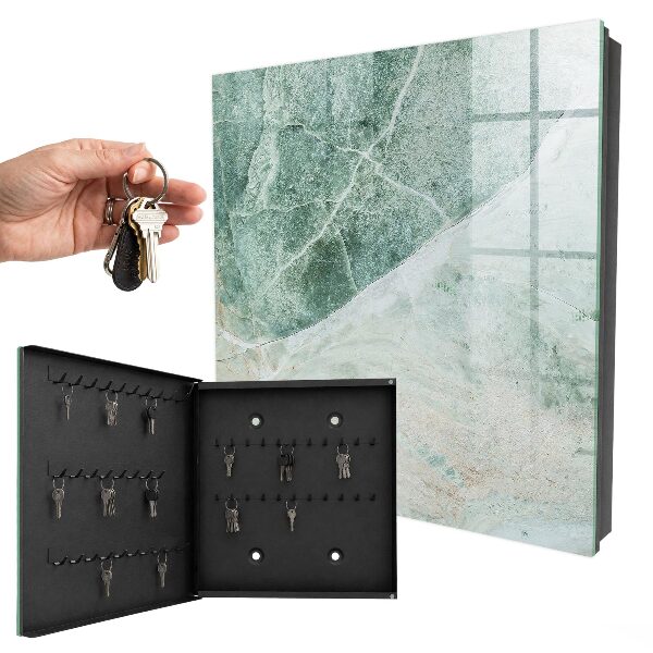 Caja para llaves con diseño de mármol