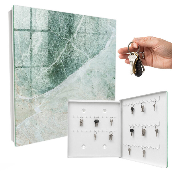 Caja para llaves con diseño de mármol