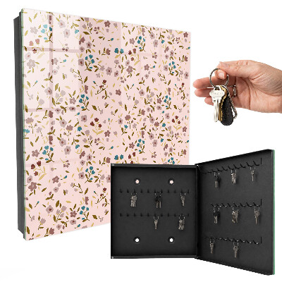 Caja para llaves con estampado floral