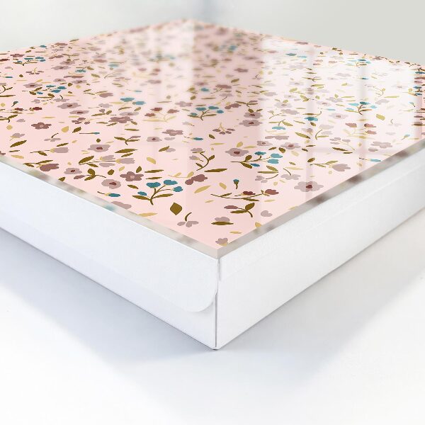 Caja para llaves con estampado floral