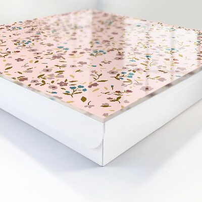 Caja para llaves con estampado floral
