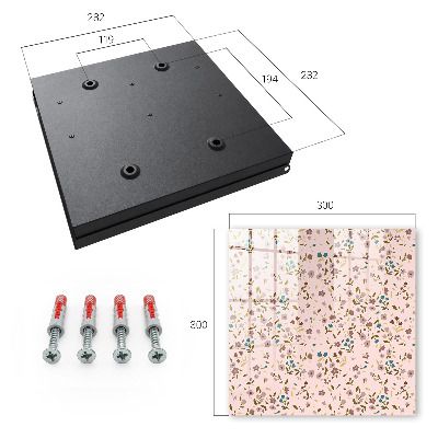 Caja para llaves con estampado floral