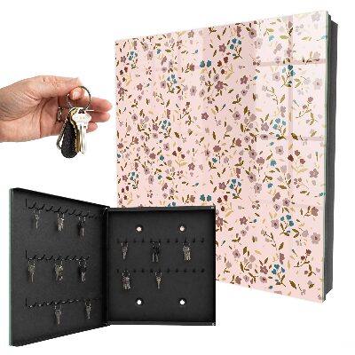 Caja para llaves con estampado floral