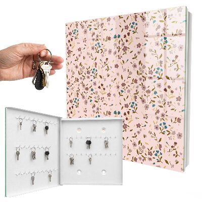 Caja para llaves con estampado floral