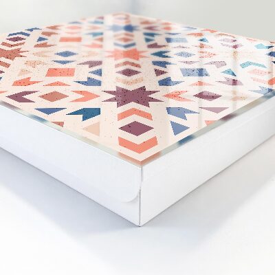 Caja para llaves con diseño de patrón geométrico