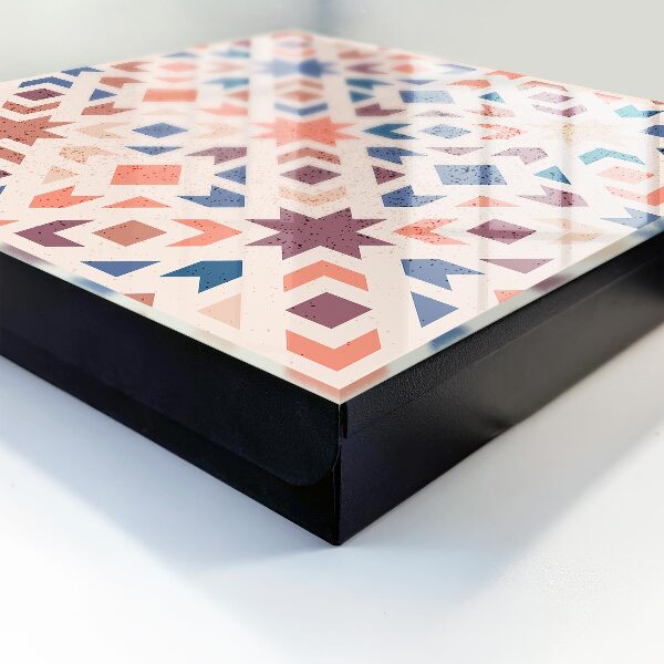 Caja para llaves con diseño de patrón geométrico