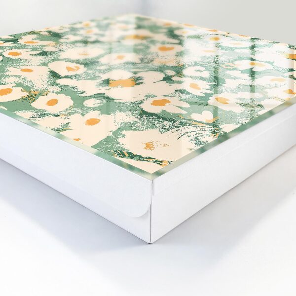 Caja para llaves con estampado floral