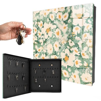 Caja para llaves con estampado floral