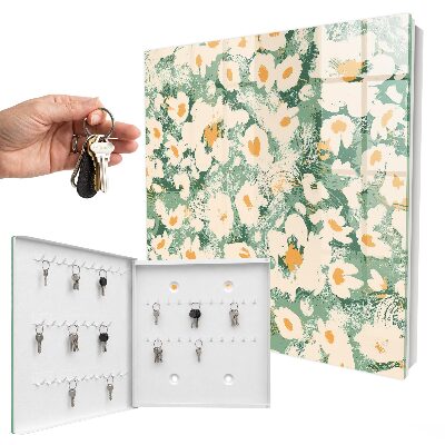 Caja para llaves con estampado floral